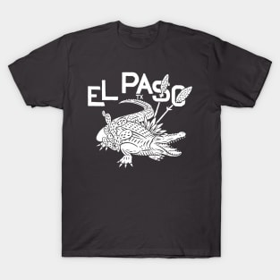 El Paso Alligator w/ text (white) T-Shirt
